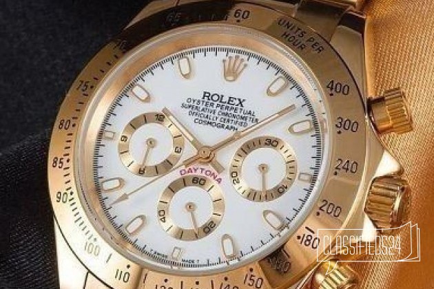 Копия Часов Rolex Daytona Gold Silver в городе Гатчина, фото 1, Наручные часы
