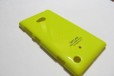 Чехол Nokia 720 пластиковый (желтый) в городе Энгельс, фото 1, Саратовская область