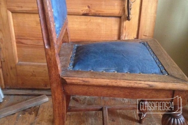 6 старинных дубовых стульев нат кожа + 2 спинки в городе Санкт-Петербург, фото 1, телефон продавца: +7 (921) 654-35-58