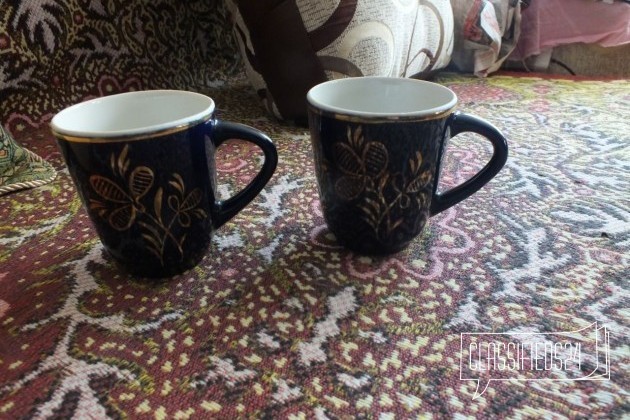 Чайные чашки Гжель кобальт с золотом 2 шт в городе Санкт-Петербург, фото 1, телефон продавца: +7 (921) 866-35-57