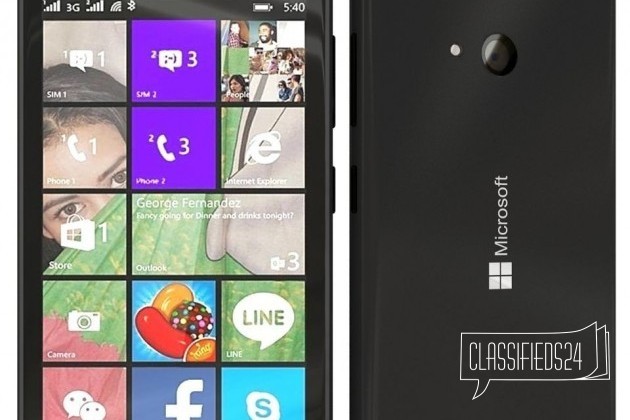 Microsoft Lumia 540 Dual Sim (Black) в городе Белгород, фото 1, телефон продавца: +7 (920) 576-01-85