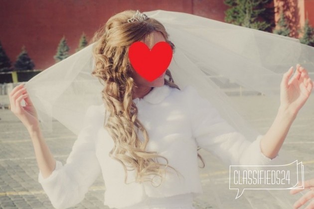 Белая свадебная шубка болеро искуственый мех в городе Москва, фото 1, телефон продавца: +7 (905) 767-36-03