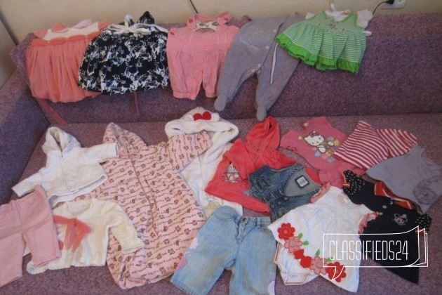 Пакет одежды на девочку 0-6 месяцев в городе Великий Новгород, фото 1, Новгородская область