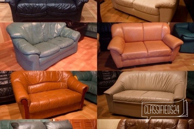Удобный Кожаный диван из Финляндии б/у в городе Санкт-Петербург, фото 2, стоимость: 10 000 руб.