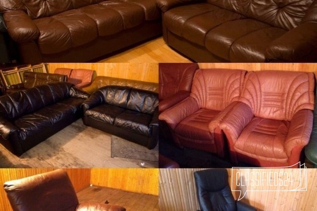 Удобный Кожаный диван из Финляндии б/у в городе Санкт-Петербург, фото 5, телефон продавца: +7 (953) 151-73-79