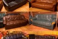 Удобный Кожаный диван из Финляндии б/у в городе Санкт-Петербург, фото 4, Кровати