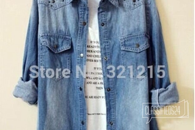 Новая джинсовая рубашка в городе Санкт-Петербург, фото 1, телефон продавца: +7 (960) 266-25-27