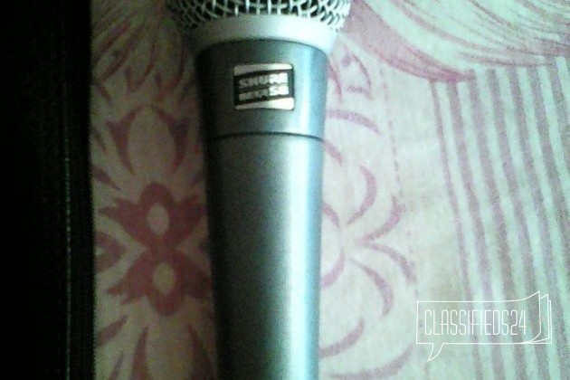 Shure beta 58 made IN USA в городе Благовещенск, фото 2, Студийное и концертное оборудование