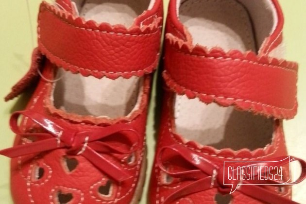 Туфельки красные натуральная кожа (новые) в городе Солнечногорск, фото 1, телефон продавца: +7 (968) 683-25-41