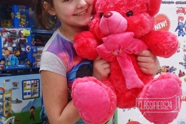 Медведь Гуми ярко розового цвета в городе Омск, фото 1, телефон продавца: +7 (913) 972-89-34