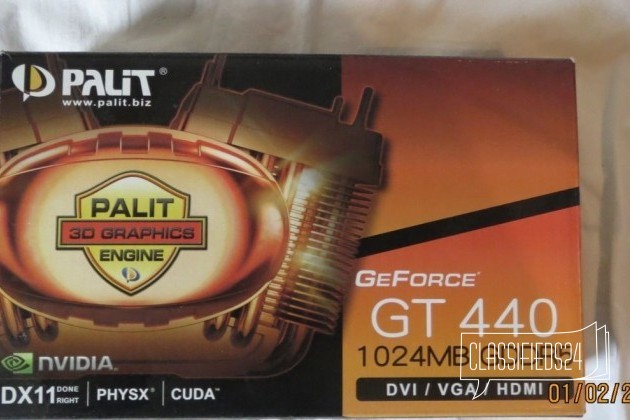 Видеокарта Palit GeForce GT 440 gddr5 в городе Санкт-Петербург, фото 1, телефон продавца: +7 (921) 330-24-92