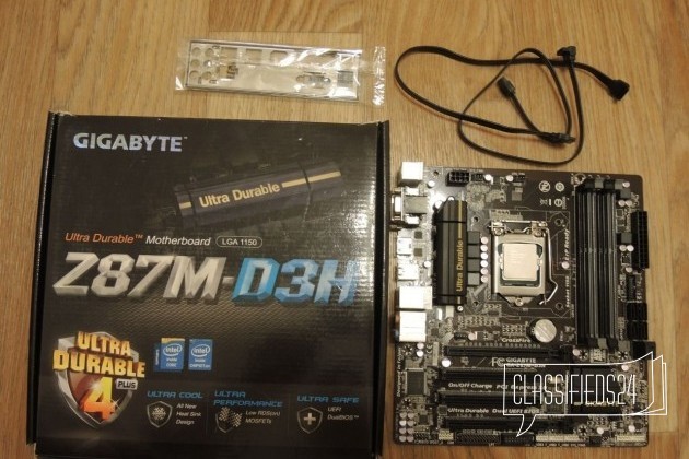 I7-4770S + Gigabyte GA-Z87M-D3H + кулер в городе Санкт-Петербург, фото 1, Процессоры