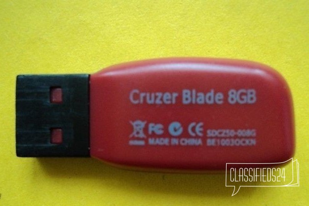 USB-Флешка Sandisk 8 Gb Z50 Cruzer Blade Blister в городе Владивосток, фото 1, телефон продавца: +7 (950) 291-32-11