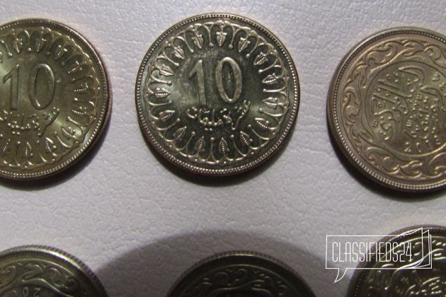 Монеты Туниса 10миллимов в городе Москва, фото 2, Монеты