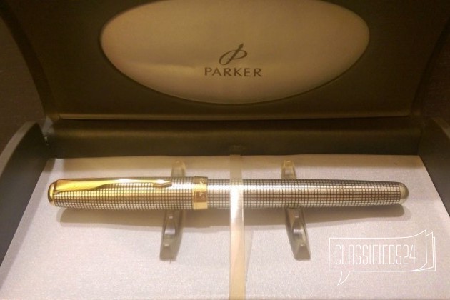 Parker Sonnet Cisel Sterling Silver Золотое перо в городе Москва, фото 1, телефон продавца: +7 (964) 785-01-86