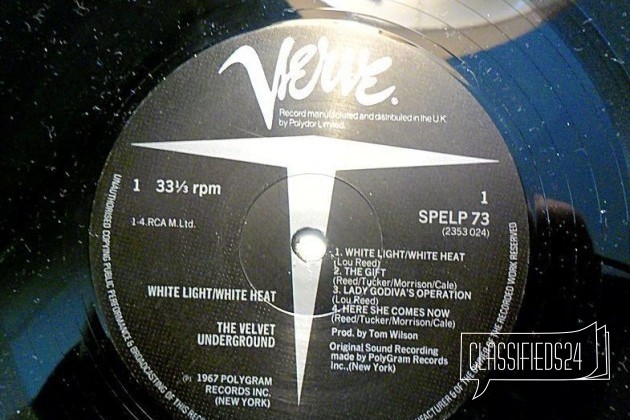 Пластинка Velvet Underground-White Light/White Hea в городе Санкт-Петербург, фото 3, стоимость: 3 000 руб.