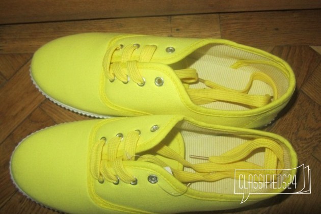 Новые яркие лимонные солнечные летние кеды желтые в городе Санкт-Петербург, фото 1, Женская обувь