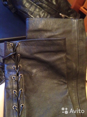 Кожаные женские штаны Alberto с боковой шнуровкой в городе Москва, фото 1, телефон продавца: +7 (916) 315-45-98