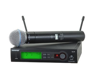 Микрофон SHURE SLX24/BETA58 проф. радиосистема.( не рынок- важно!) в городе Москва, фото 1, Московская область