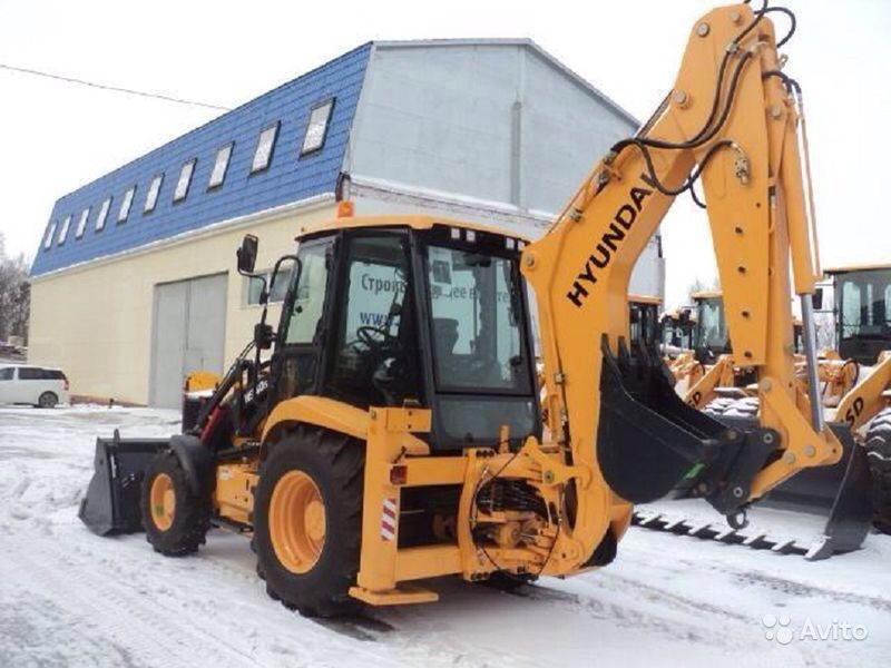 Аренда экскаватора-погрузчика hyundai в городе Москва, фото 1, Московская область