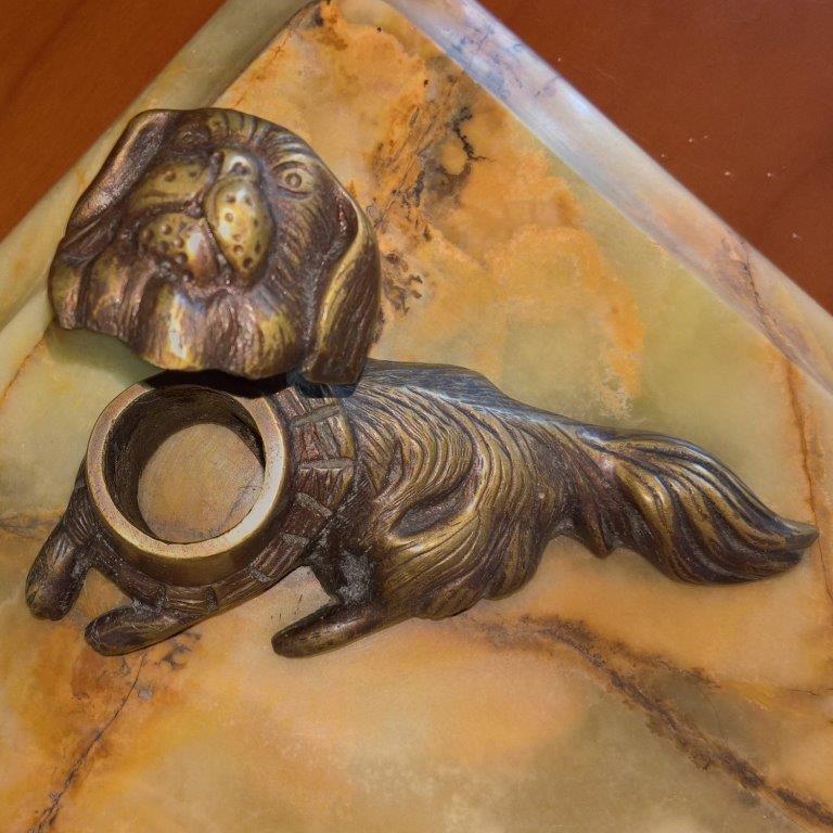Антикварная чернильница в виде бронзовых собак на подставке из оникса в городе Ростов-на-Дону, фото 10, Другое