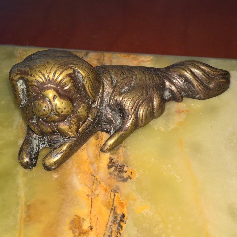 Антикварная чернильница в виде бронзовых собак на подставке из оникса в городе Ростов-на-Дону, фото 8, телефон продавца: +7 (928) 153-04-74