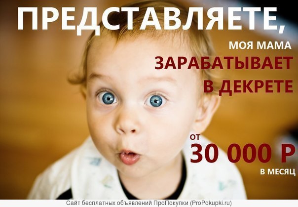 Хотите заработать в декрете, проводить больше времени с ребенком?  в городе Брянск, фото 1, Брянская область