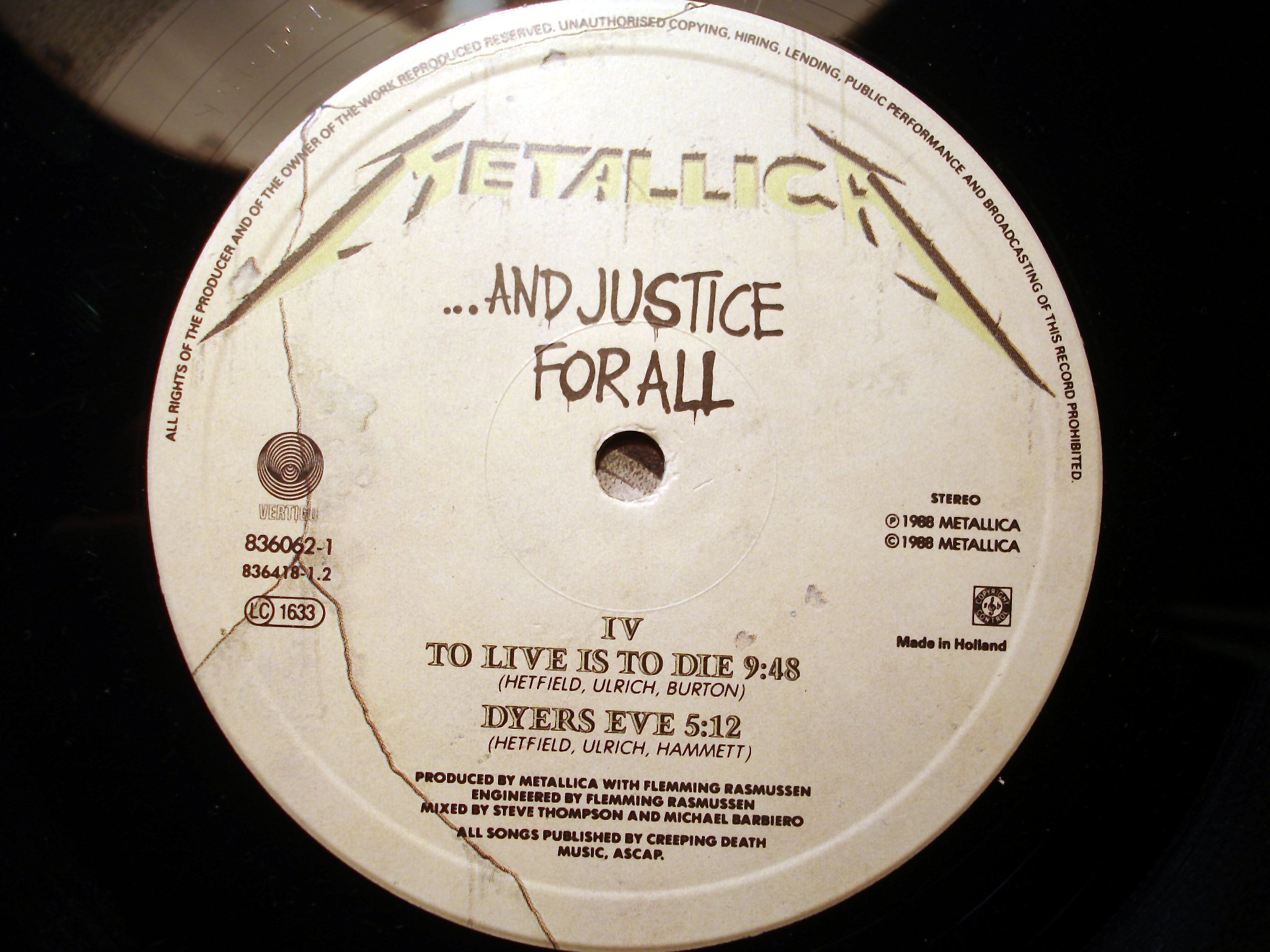 Пластинка виниловая грампластинка  Metallica ‎– ...And Justice For All  в городе Санкт-Петербург, фото 3, Грампластинки