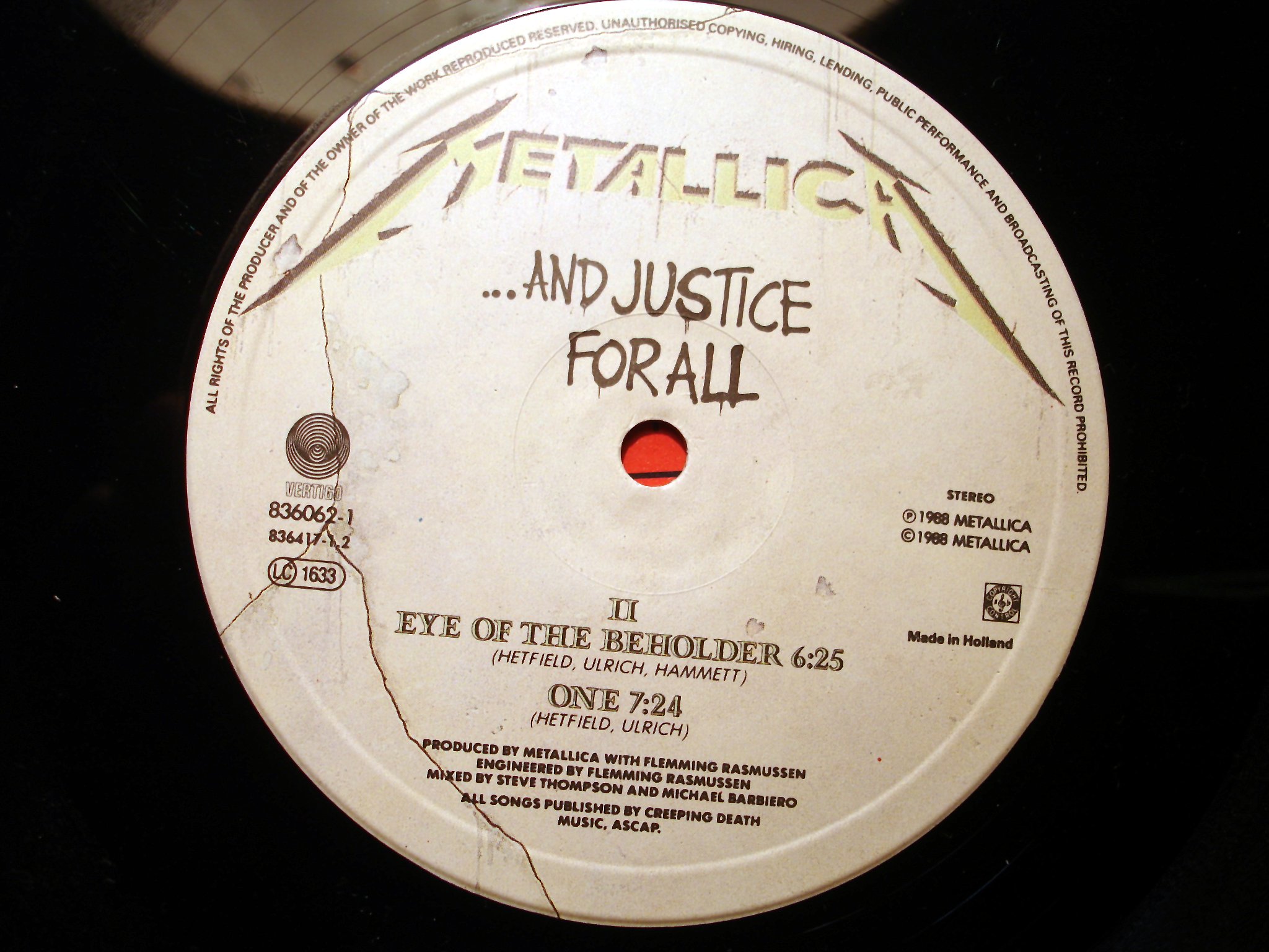 Пластинка виниловая грампластинка  Metallica ‎– ...And Justice For All  в городе Санкт-Петербург, фото 4, Ленинградская область