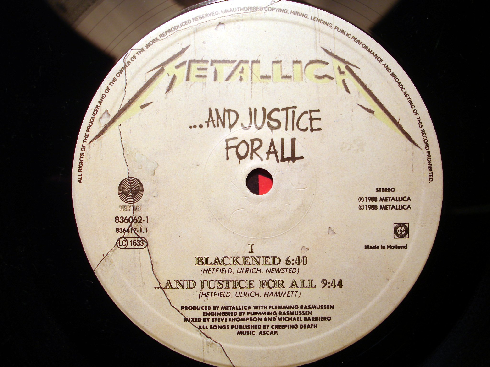 Пластинка виниловая грампластинка  Metallica ‎– ...And Justice For All  в городе Санкт-Петербург, фото 5, телефон продавца: +7 (904) 558-15-13