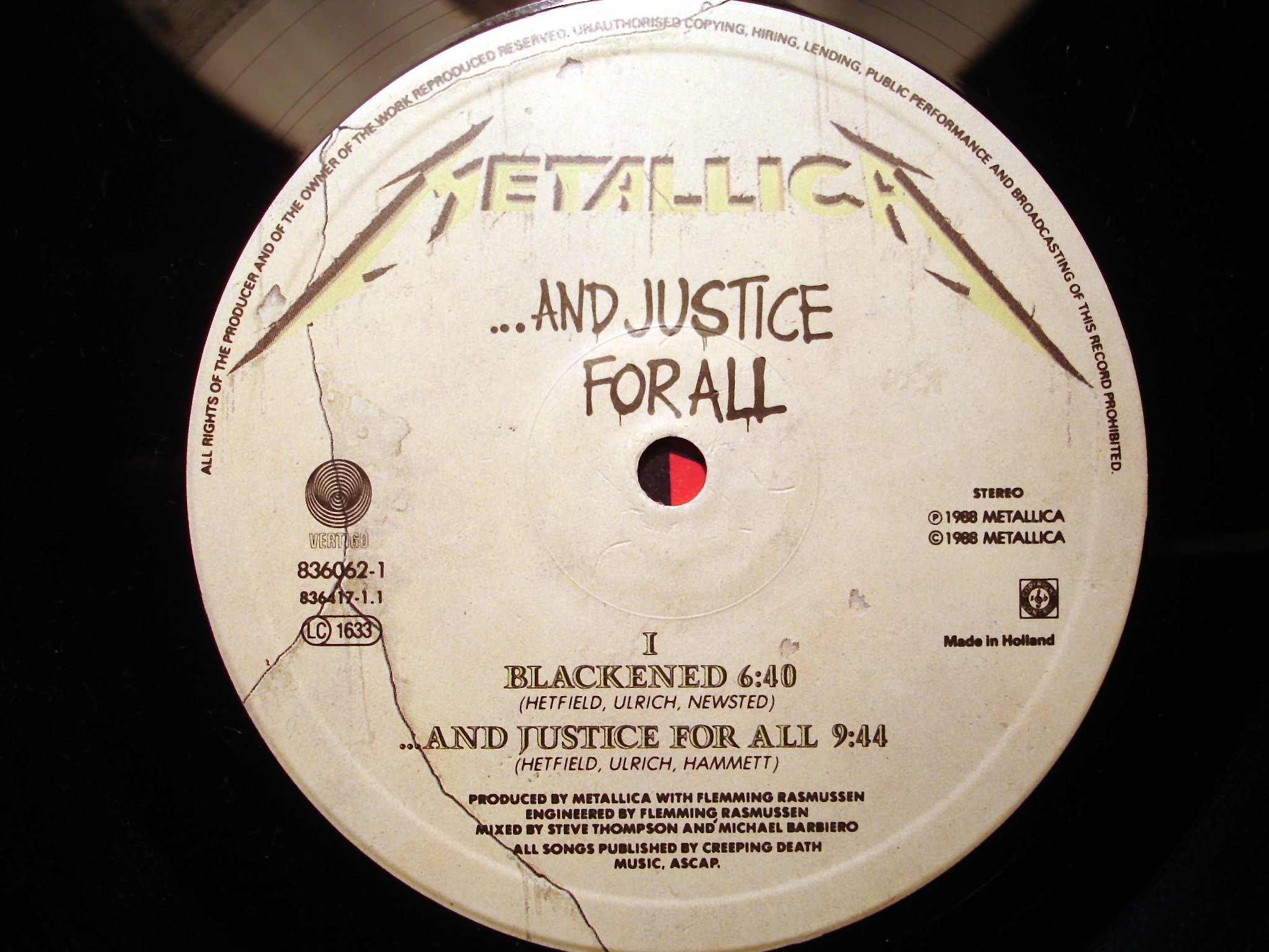Пластинка виниловая грампластинка  Metallica ‎– ...And Justice For All  в городе Санкт-Петербург, фото 5, Ленинградская область