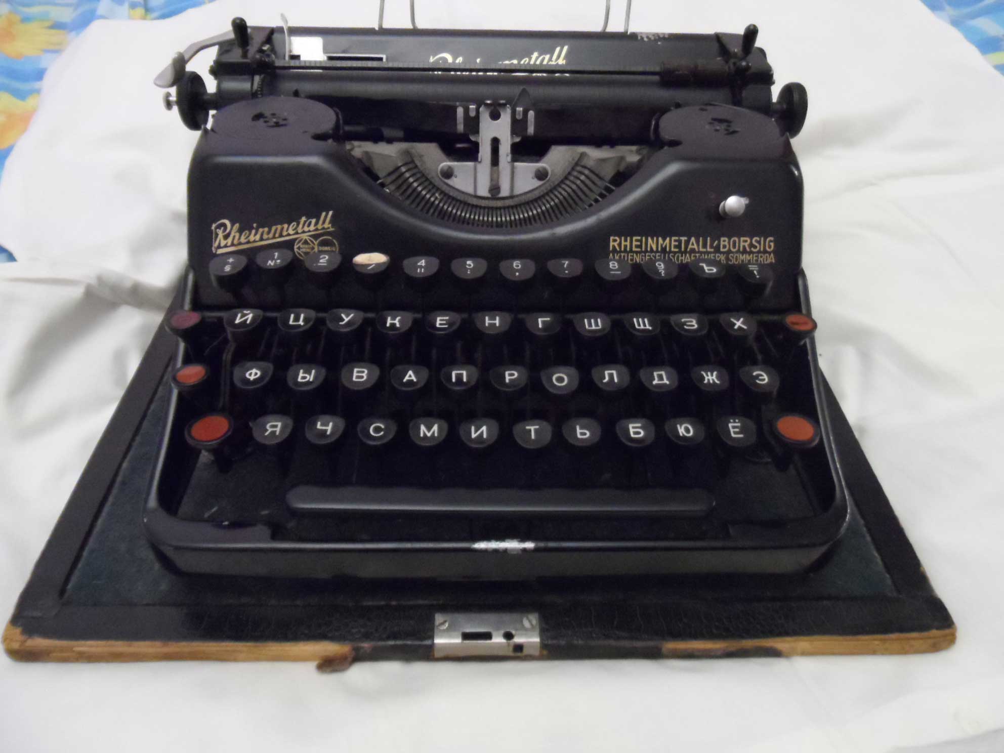 Старинная (30-е годы) пишущая машинка Rheinmetall в городе Москва, фото 1, Московская область