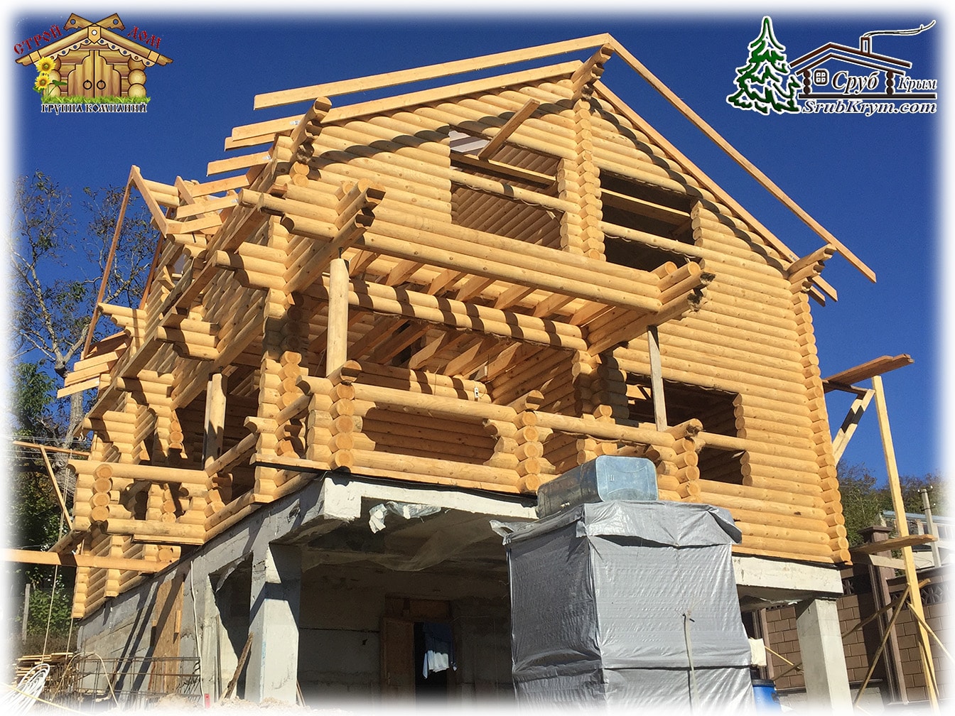 Жилой дом из сруба 161 м.кв. в Крыму в городе Симферополь, фото 4, Прочие строительные услуги