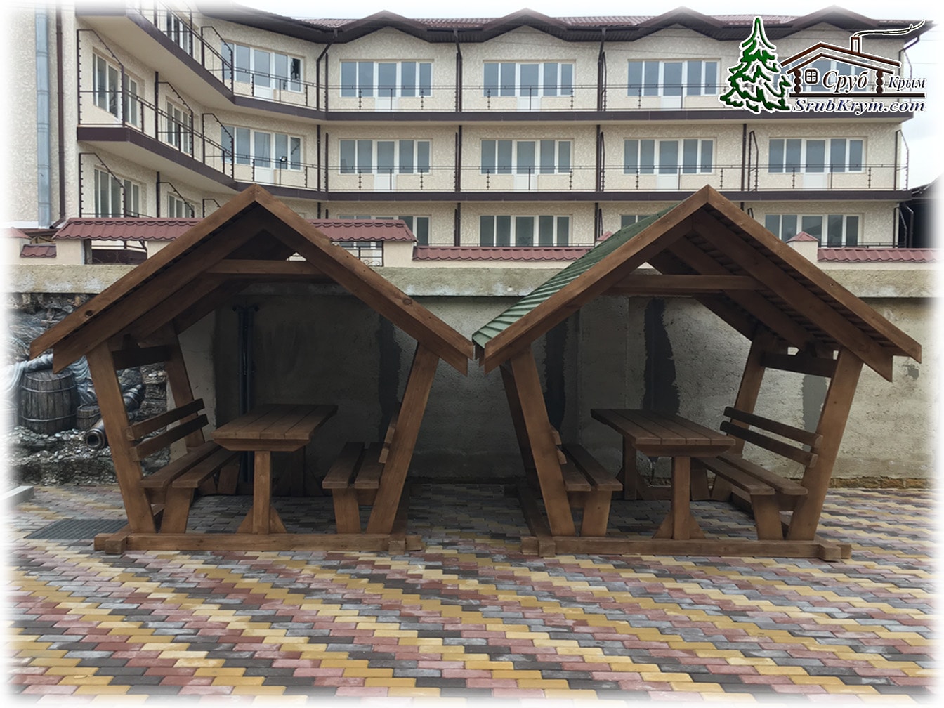 Деревянные беседки из сруба в Крыму в городе Симферополь, фото 2, телефон продавца: +7 (978) 760-31-10