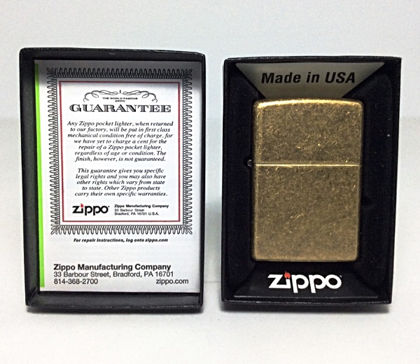 Зажигалка Zippo 201FB Antique Finish Brass в городе Москва, фото 2, телефон продавца: +7 (903) 549-22-17