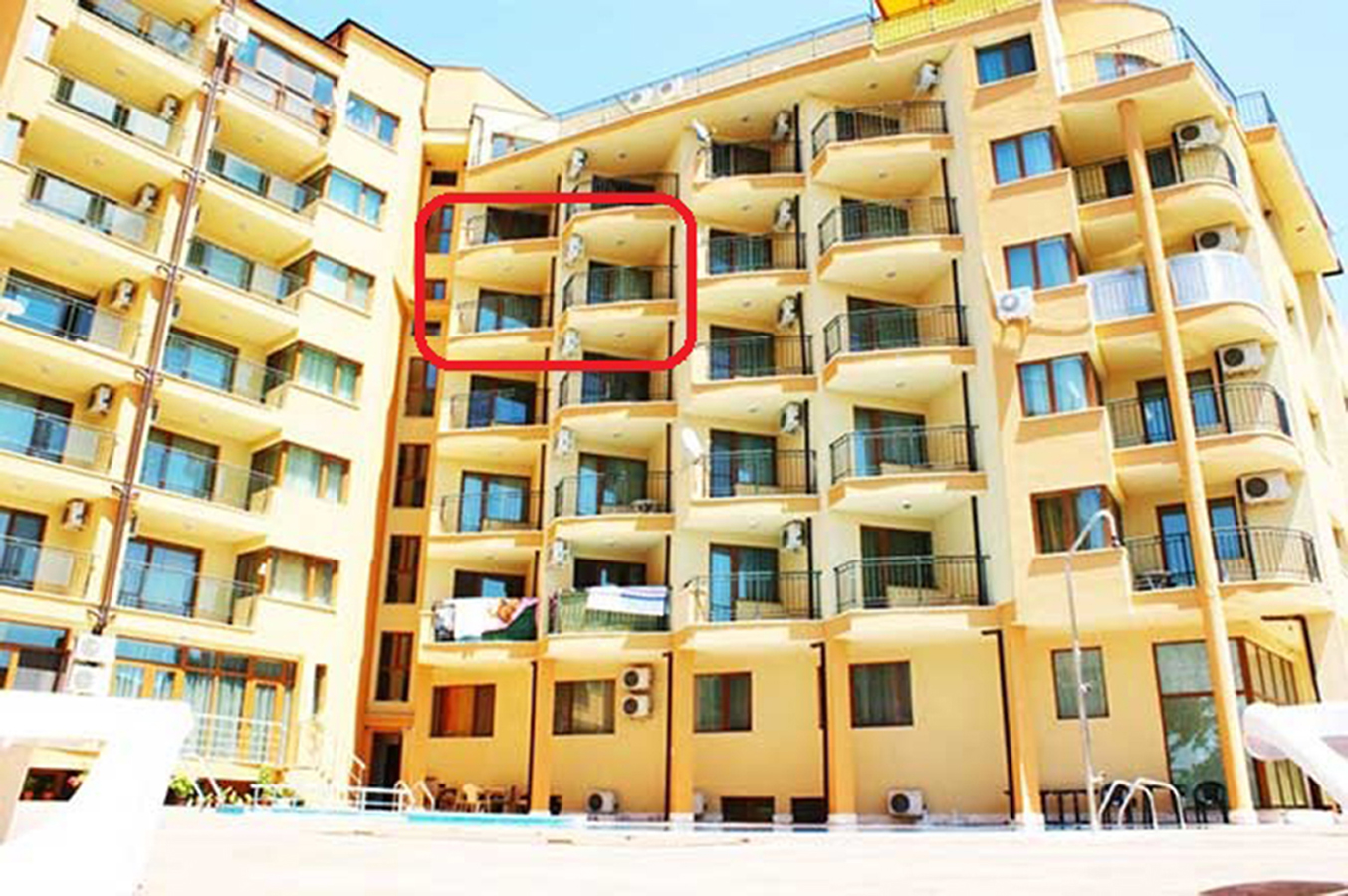 Продаётся квартира с 1 спальней,с мебелью и техникой, в Болгарии, на Солнечном берегу, в к-се Амадеус 5 -лучшая цена в городе Москва, фото 4, Жилая недвижимость в дальнем зарубежье