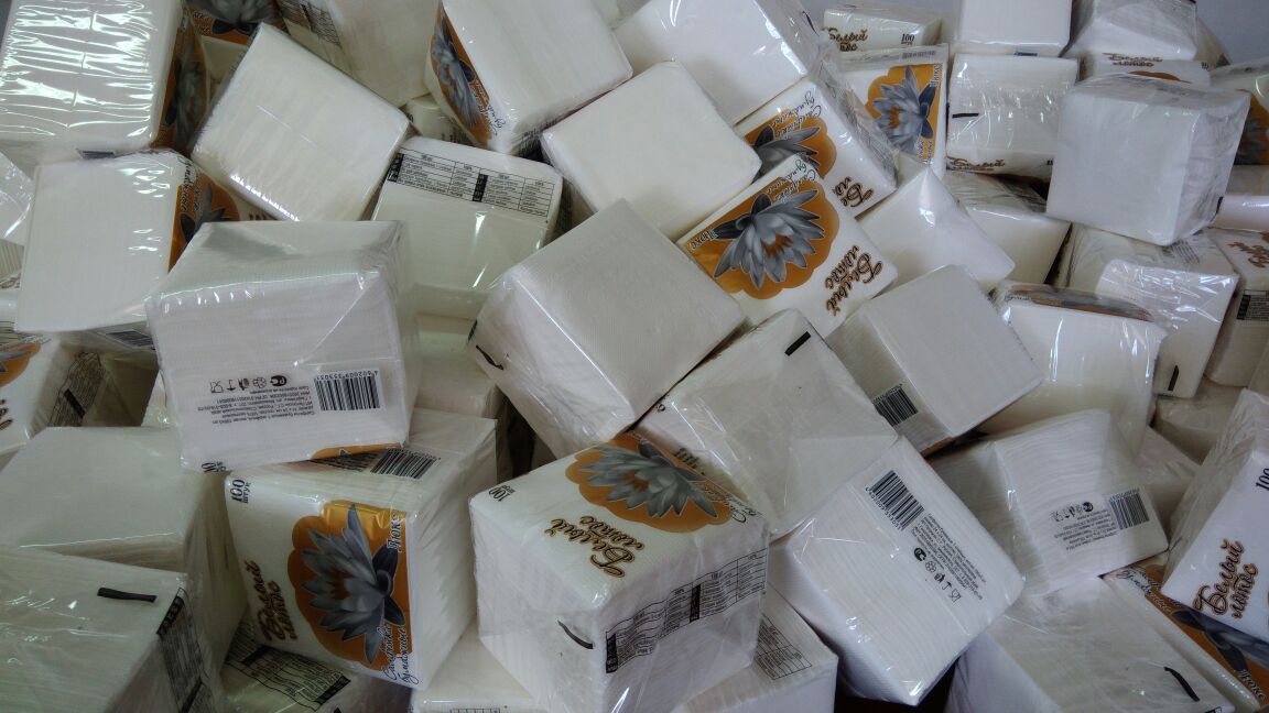 Салфетки бумажные от производителя в городе Пятигорск, фото 3, телефон продавца: +7 (919) 742-11-19