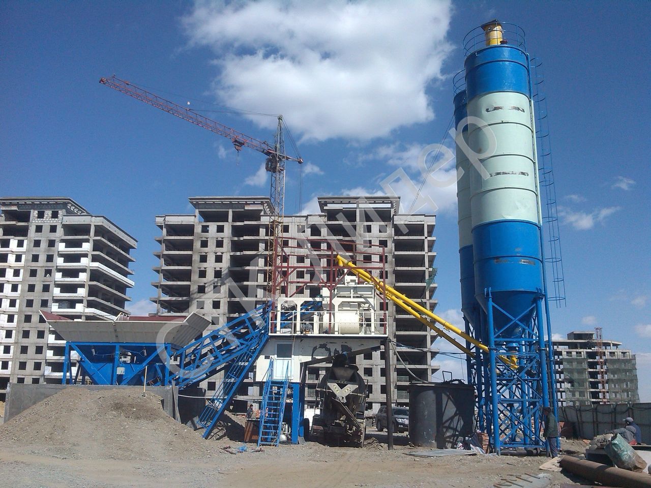 Мобильный бетонный завод YHZS50 в городе Благовещенск, фото 1, Амурская область