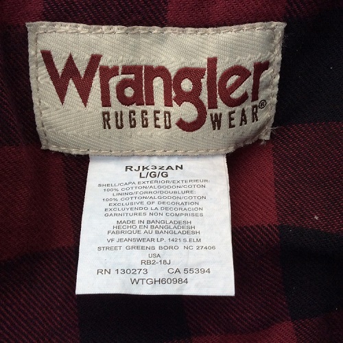 Куртка джинсовая Wrangler Rugged Wear Flannel RJK32AN в городе Москва, фото 8, Верхняя одежда