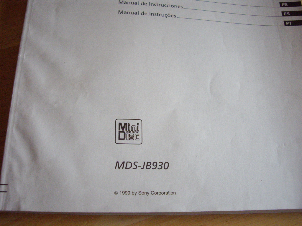 Инструкция для мини-дисковой деки  SONY  MDS-J930  Япония  в городе Челябинск, фото 2, Челябинская область