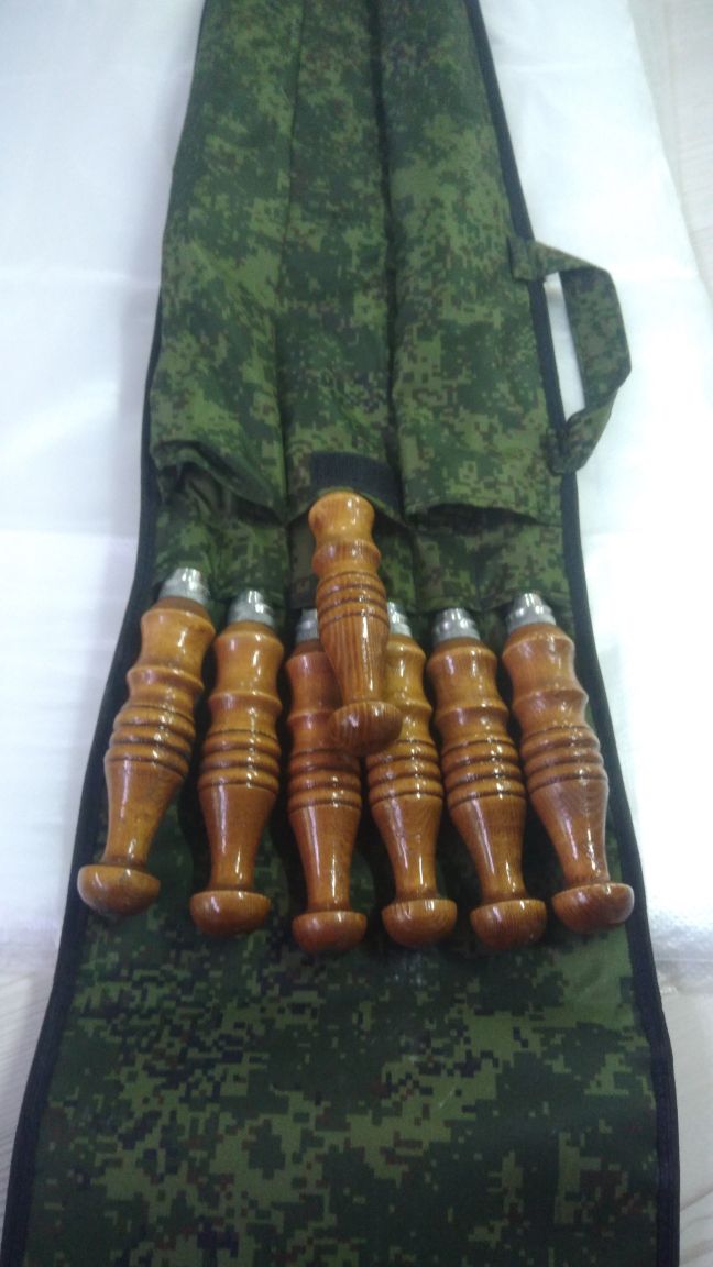 Шампуры с ручками из ясеня и гравировкой в городе Пятигорск, фото 3, Решетки, шампуры