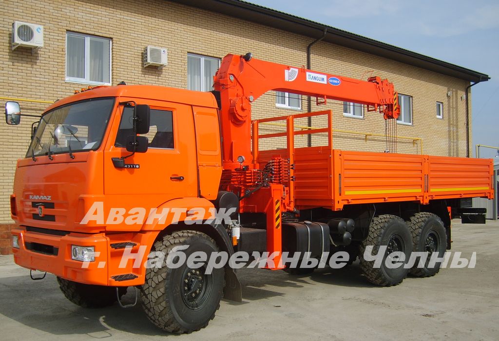 КАМАЗ 43118 с кму кранманипулятором Kanglim 1256 7 тонн в городе Иваново, фото 1, Ивановская область