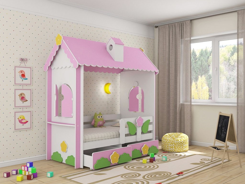 Детская мебель для детской комнаты - кровать Домик в городе Москва, фото 1, Кровати