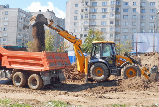 Аренда экскаватора погрузчика, есть гидромолот в Мск и МО в городе Москва, фото 1, Московская область