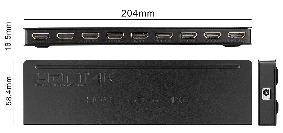HDMI разветвитель на 8 мониторов (1 вход - 8 выходов), активный, маленький в городе Томск, фото 3, стоимость: 5 000 руб.