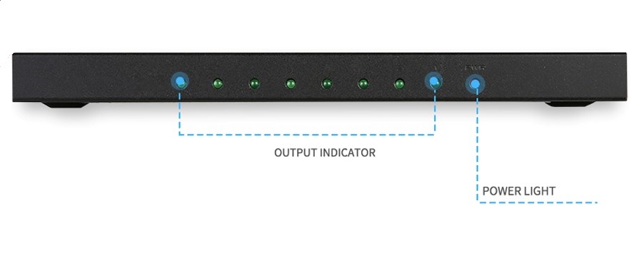 HDMI разветвитель на 8 мониторов (1 вход - 8 выходов), активный, маленький в городе Томск, фото 2, телефон продавца: +7 (913) 816-63-96