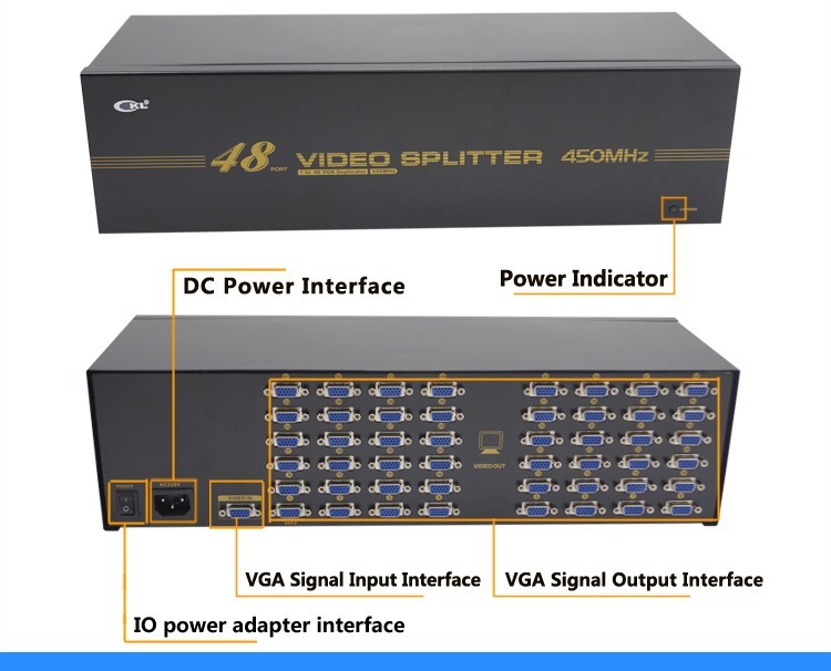 Сплиттер-Разветвитель VGA на 48 мониторов (1 вход - 48 выходов), активный, 450 МГц в городе Томск, фото 10, телефон продавца: +7 (913) 816-63-96