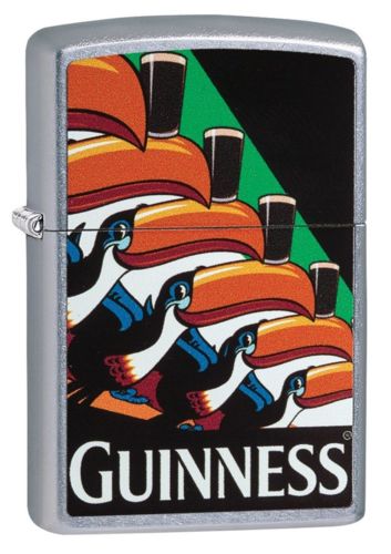 Zippo Windproof Street Chrome Guinness Beer Toucan Lighter в городе Москва, фото 1, телефон продавца: +7 (926) 787-73-79
