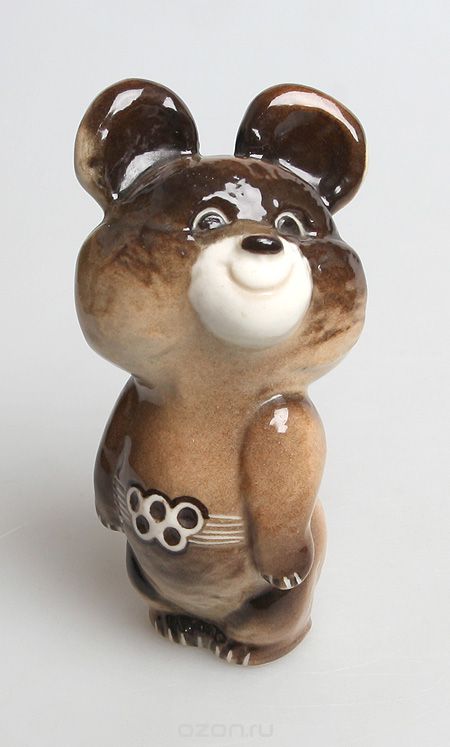 Статуэтка Олимпийский мишка, фарфор, ЛФЗ в городе Санкт-Петербург, фото 1, телефон продавца: +7 (961) 805-26-74