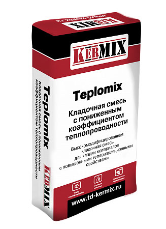 Теплый кладочный раствор Teplomix 2010, 25 кг бренда Кермикс в городе Москва, фото 1, Московская область